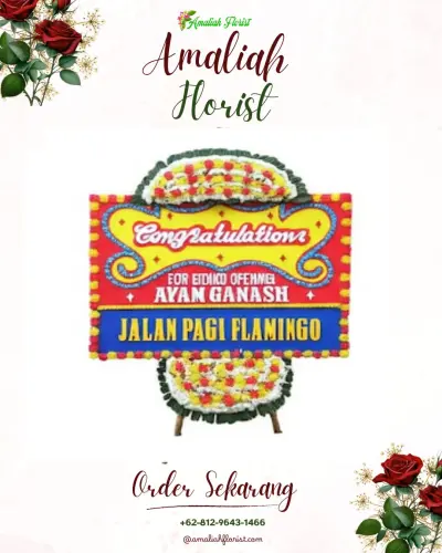 Bunga Papan Congratulation di Talang Kelapa